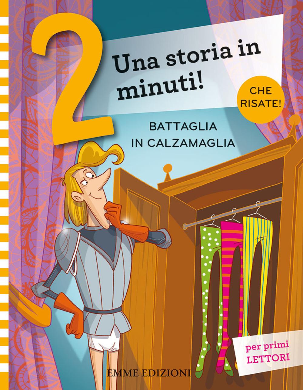 Vorderes Coverbild Battaglia in calzamaglia. Prime letture. Stampatello maiuscolo