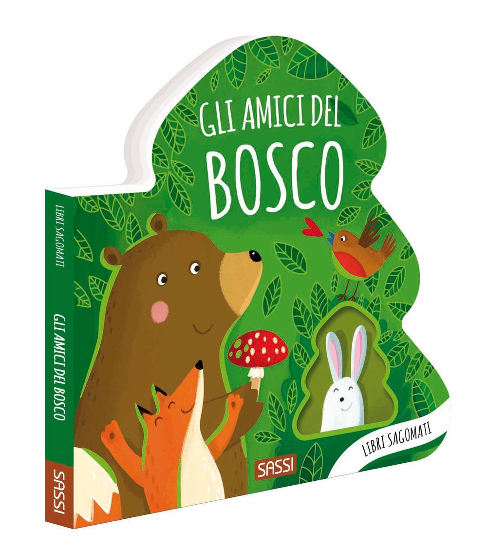 Vorderes Coverbild Gli amici del bosco. Libri sagomati