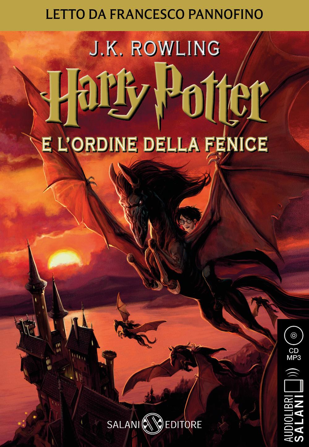 Vorderes Coverbild Harry Potter e l'Ordine della Fenice letto da Francesco Pannofino. Audiolibro. CD Audio formato MP3