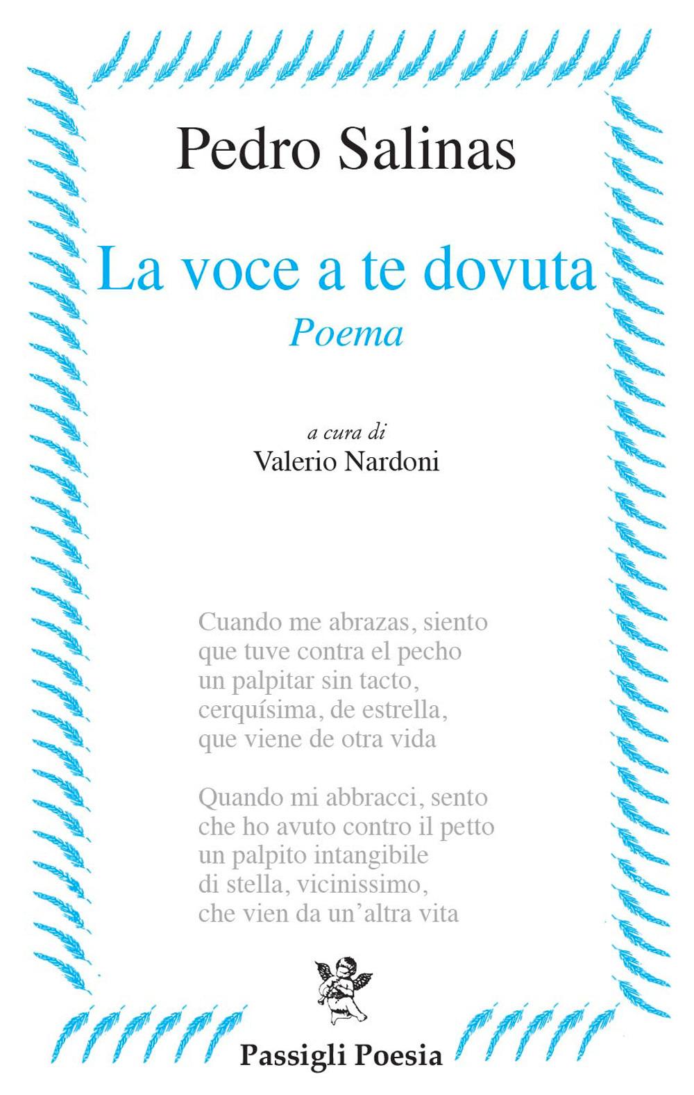 Vorderes Coverbild La voce a te dovuta. Testo spagnolo a fronte