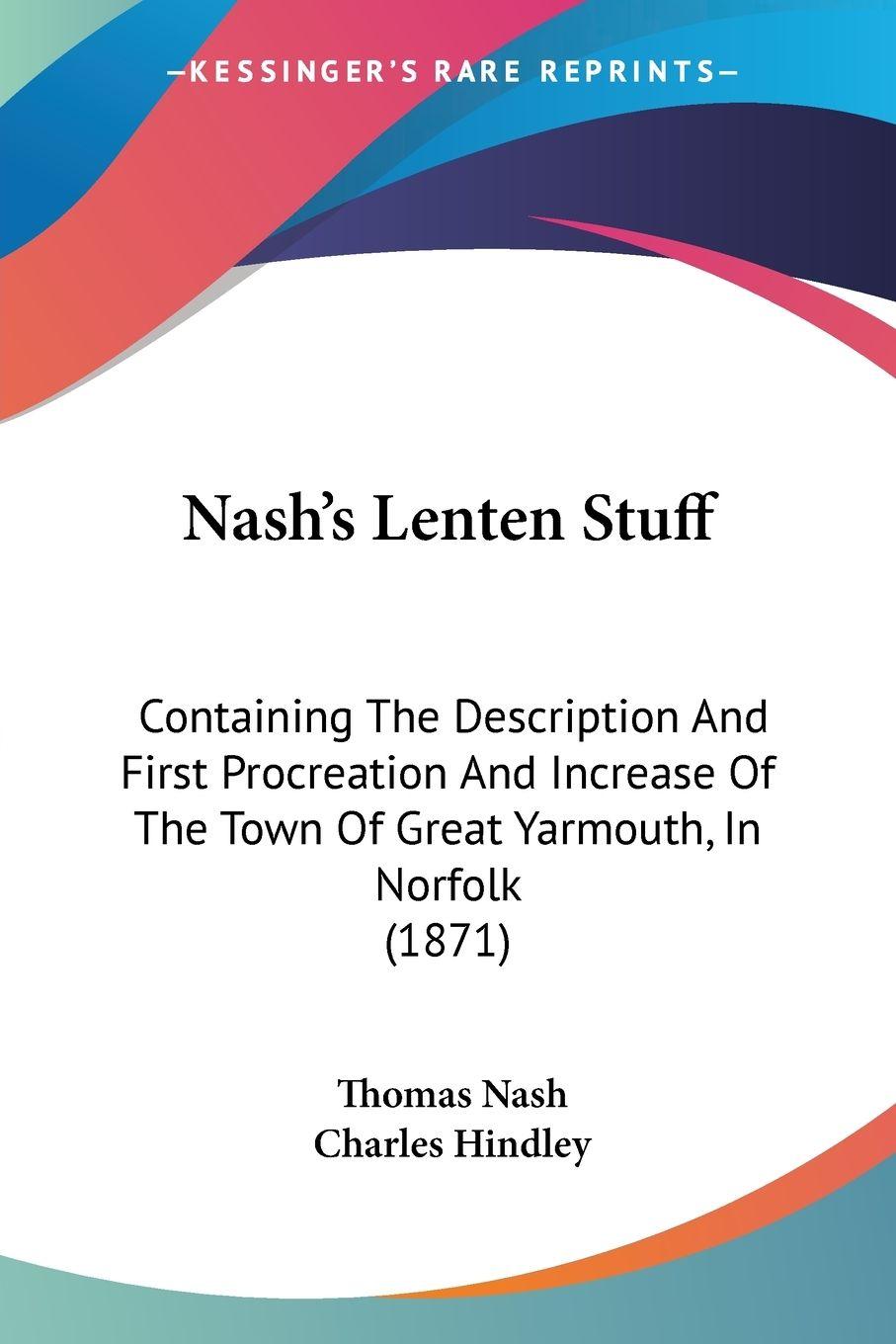 Vorderes Coverbild Nash's Lenten Stuff