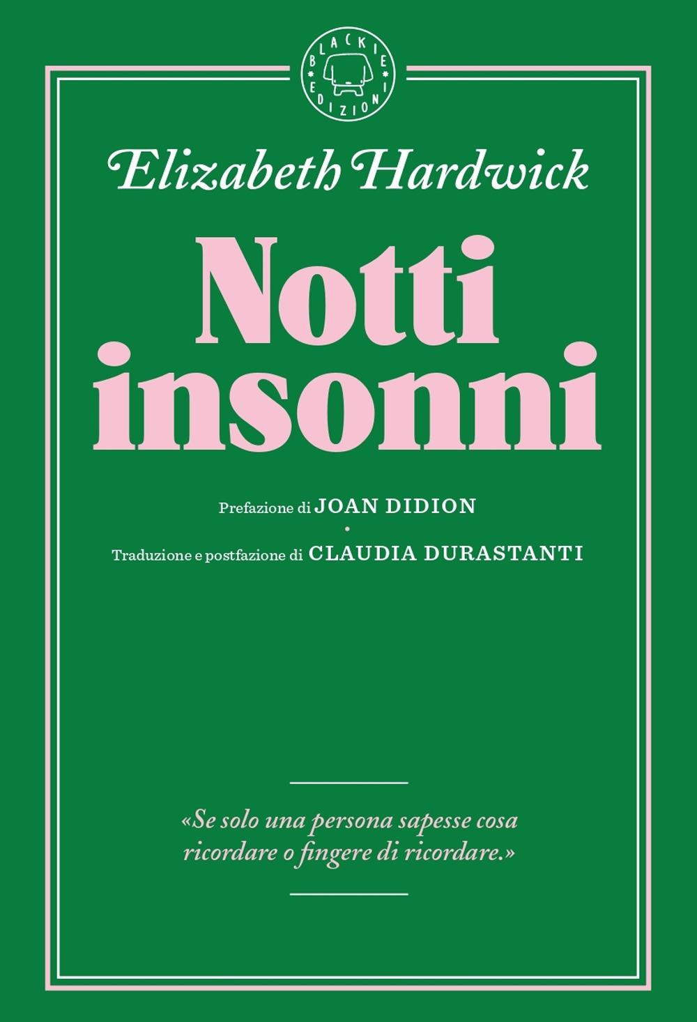 Vorderes Coverbild Notti insonni
