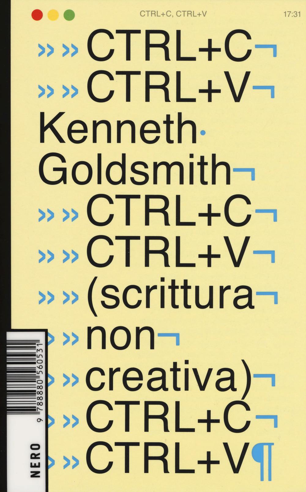 Vorderes Coverbild Ctrl+C, ctrl+V (scrittura non creativa)