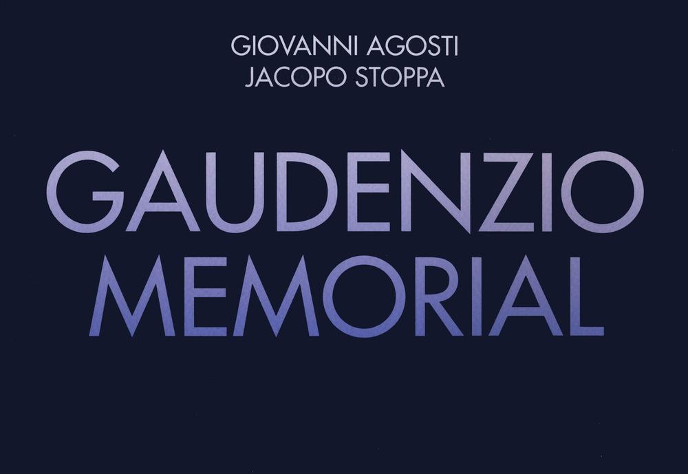 Vorderes Coverbild Gaudenzio memorial