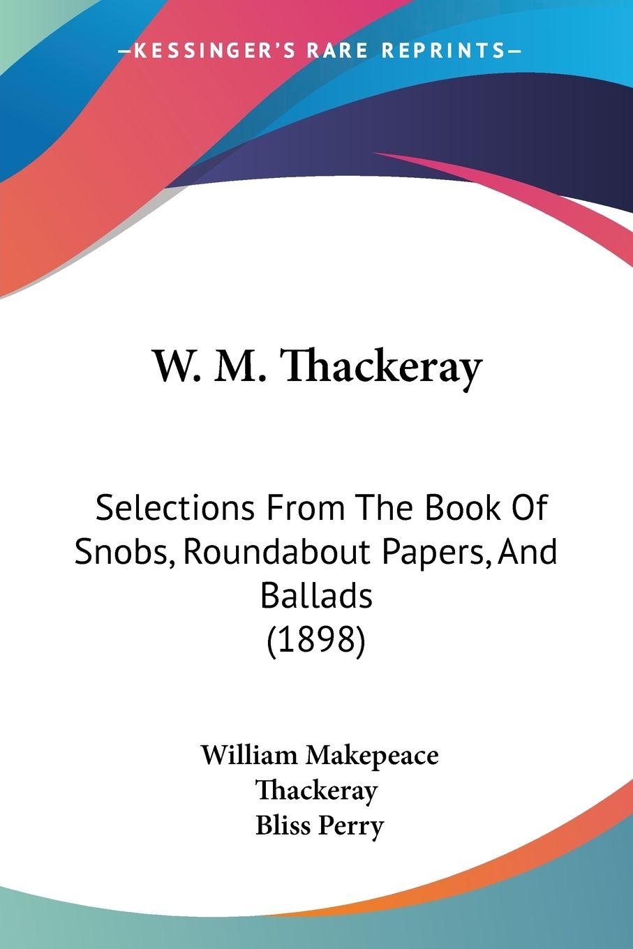 Vorderes Coverbild W. M. Thackeray