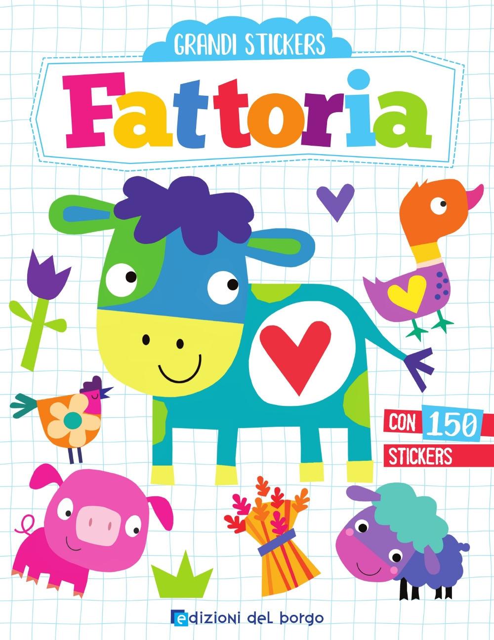 Vorderes Coverbild Fattoria. Grandi stickers. Con adesivi