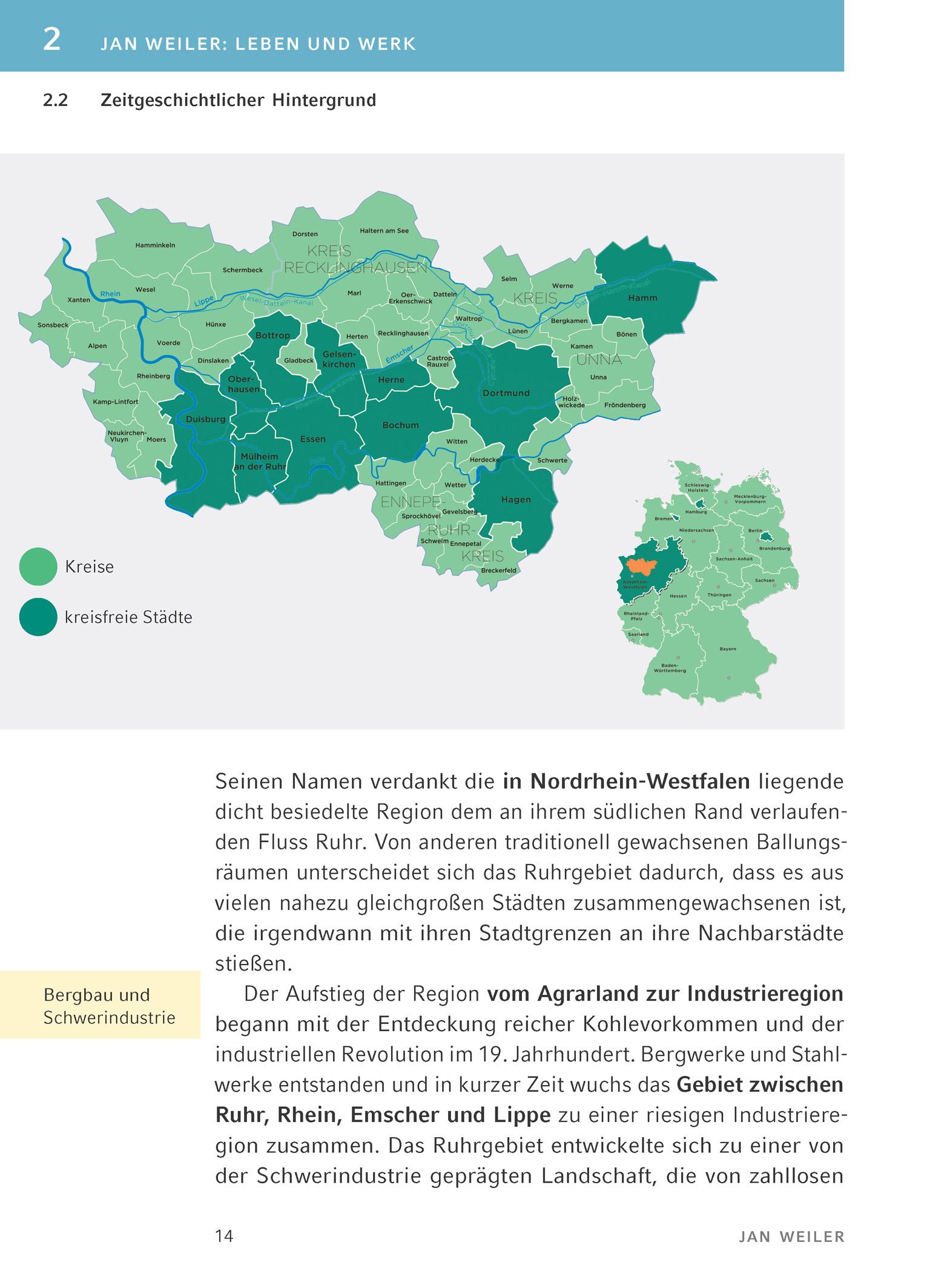 Beispielinhalt (Bild) Der Markisenmann von Jan Weiler - Textanalyse und Interpretation
