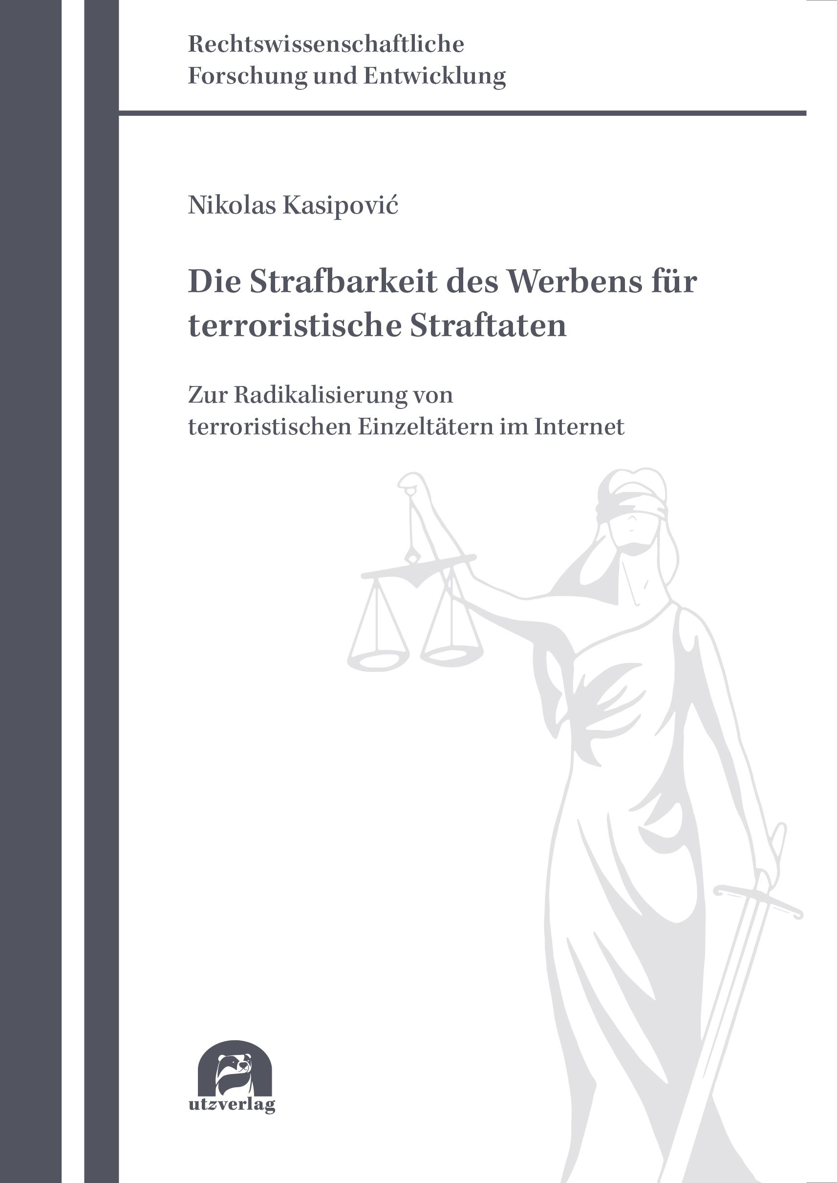 Vorderes Coverbild Die Strafbarkeit des Werbens für terroristische Straftaten
