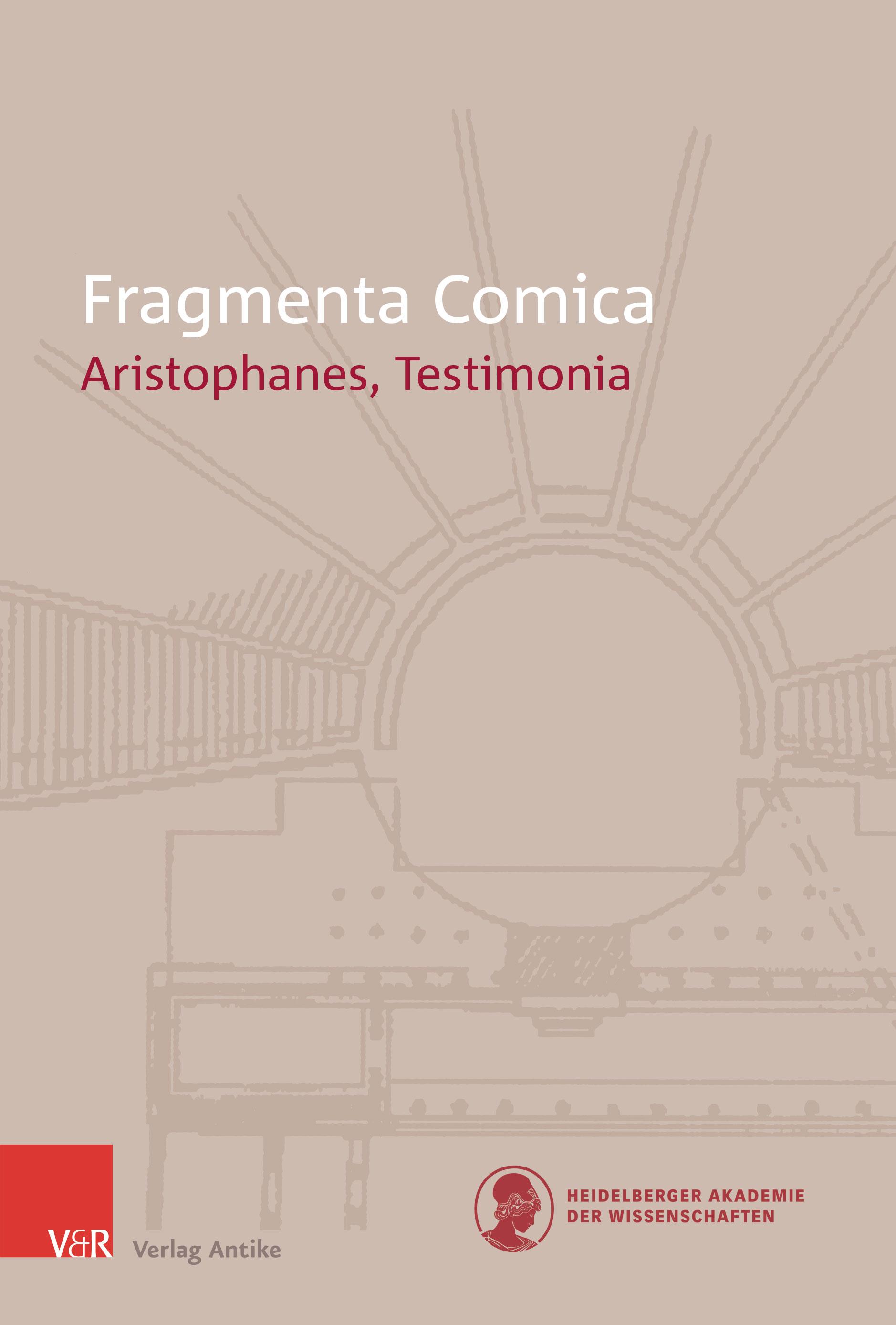 Vorderes Coverbild FrC 10.2 Aristophanes Testimonia