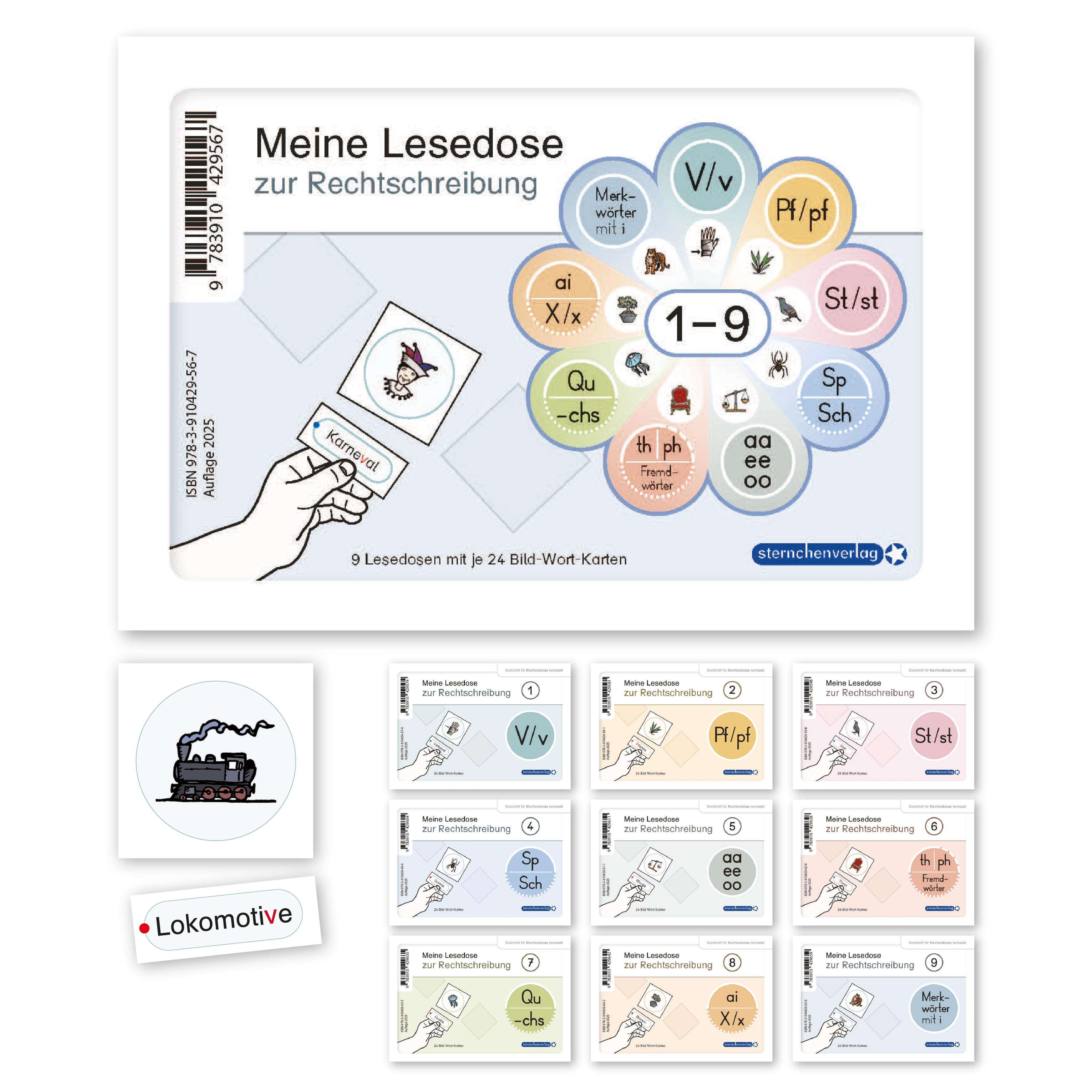 Vorderes Coverbild Meine Lesedosen 1-9 zur Rechtschreibung