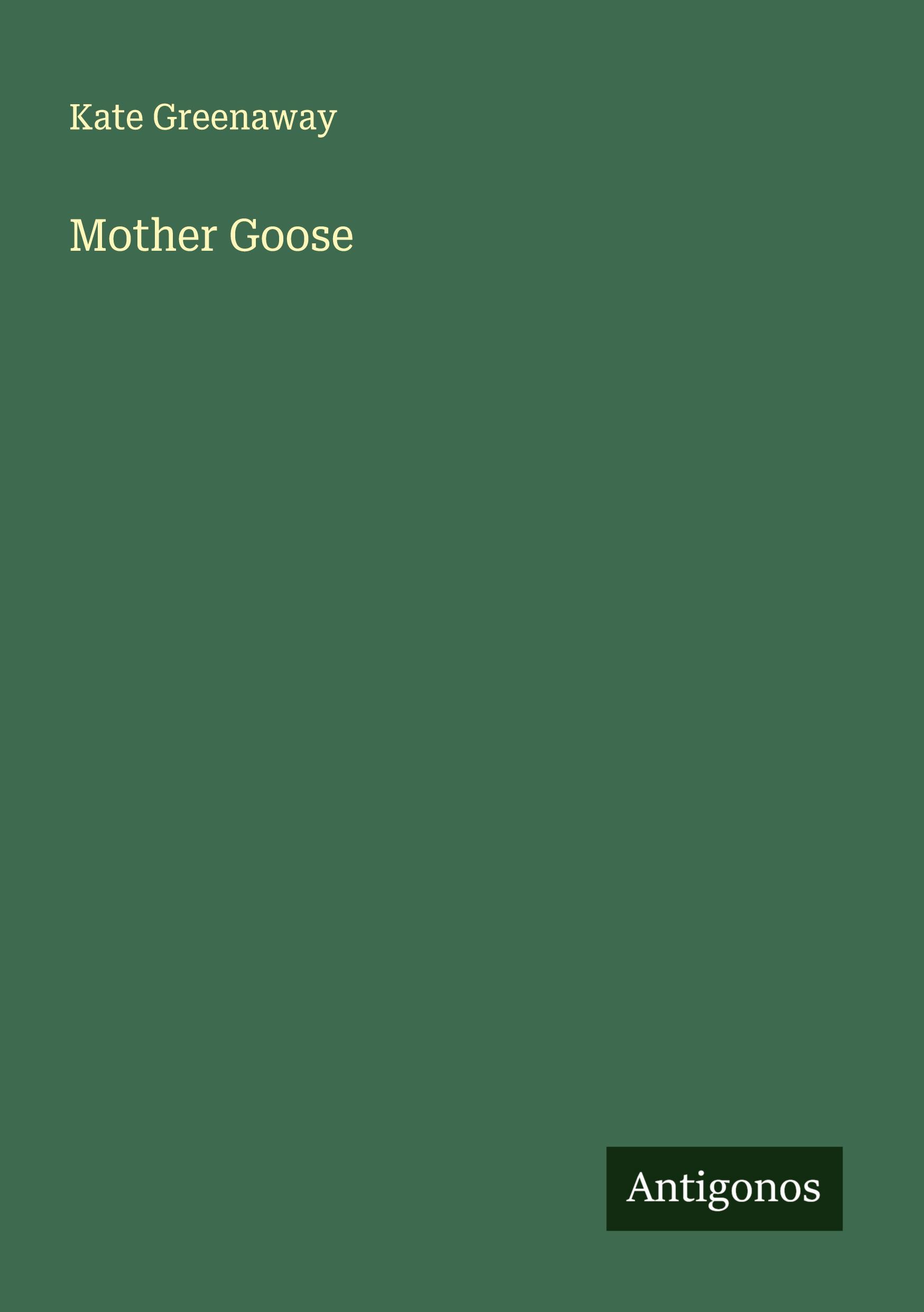 Vorderes Coverbild Mother Goose