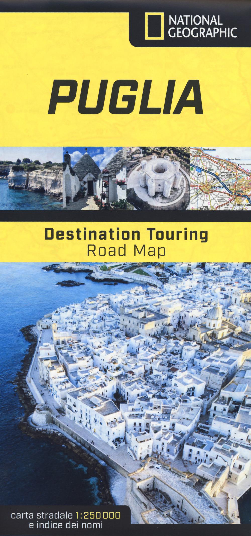 Vorderes Coverbild Puglia. Road Map. Destination Touring 1:250.000