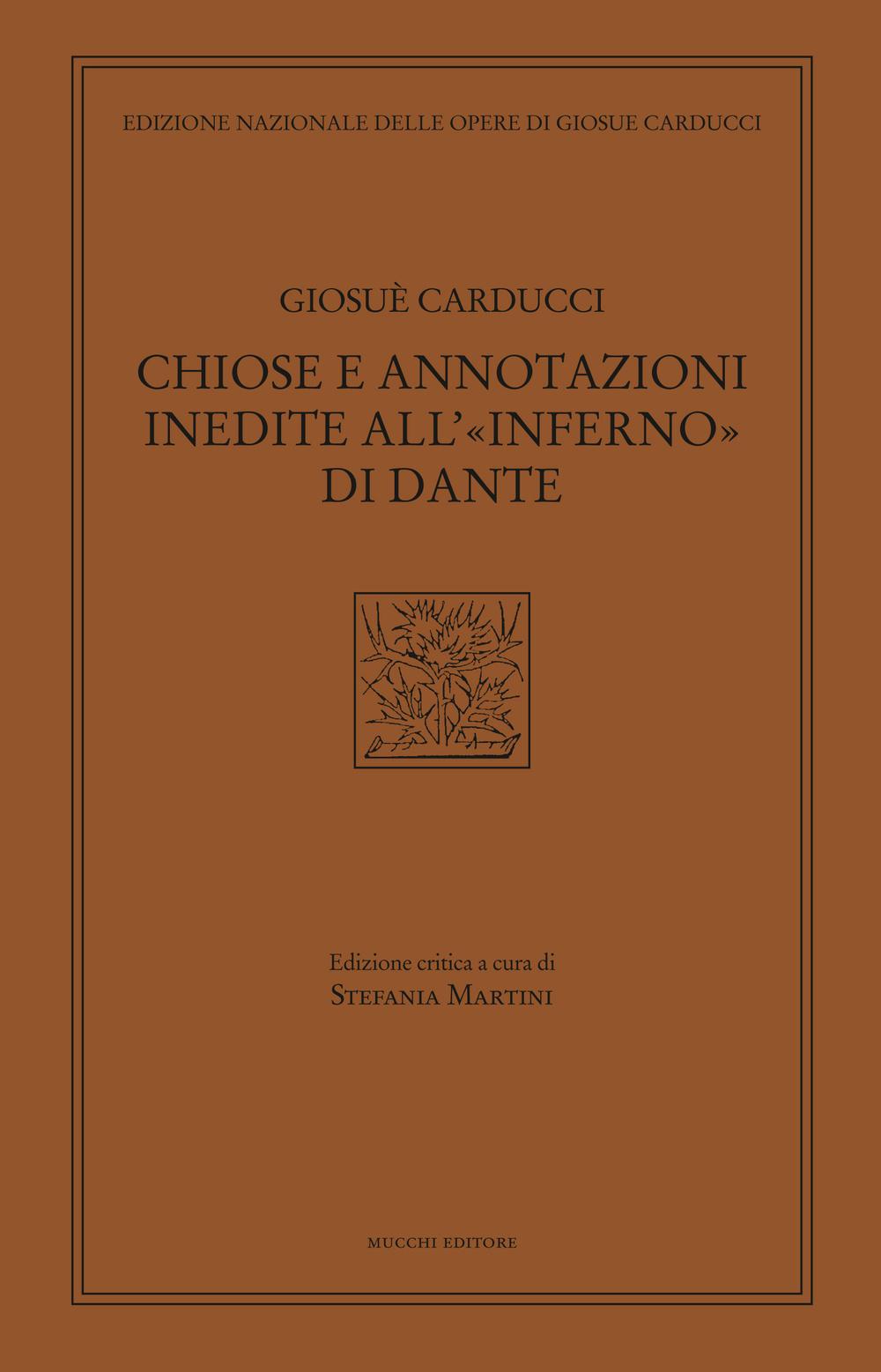 Vorderes Coverbild Chiose e annotazioni inedite all'«Inferno» di Dante