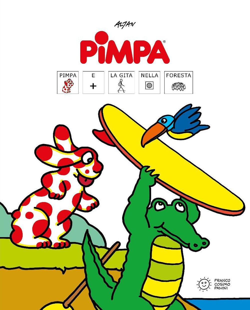 Vorderes Coverbild Pimpa e la gita nella foresta. Libri con i simboli CAA