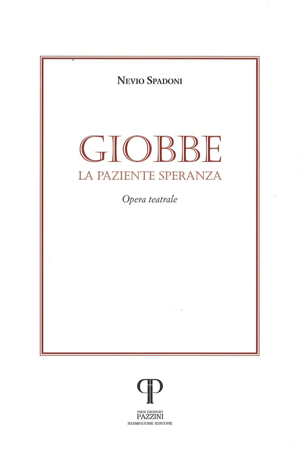 Vorderes Coverbild Giobbe. La paziente speranza