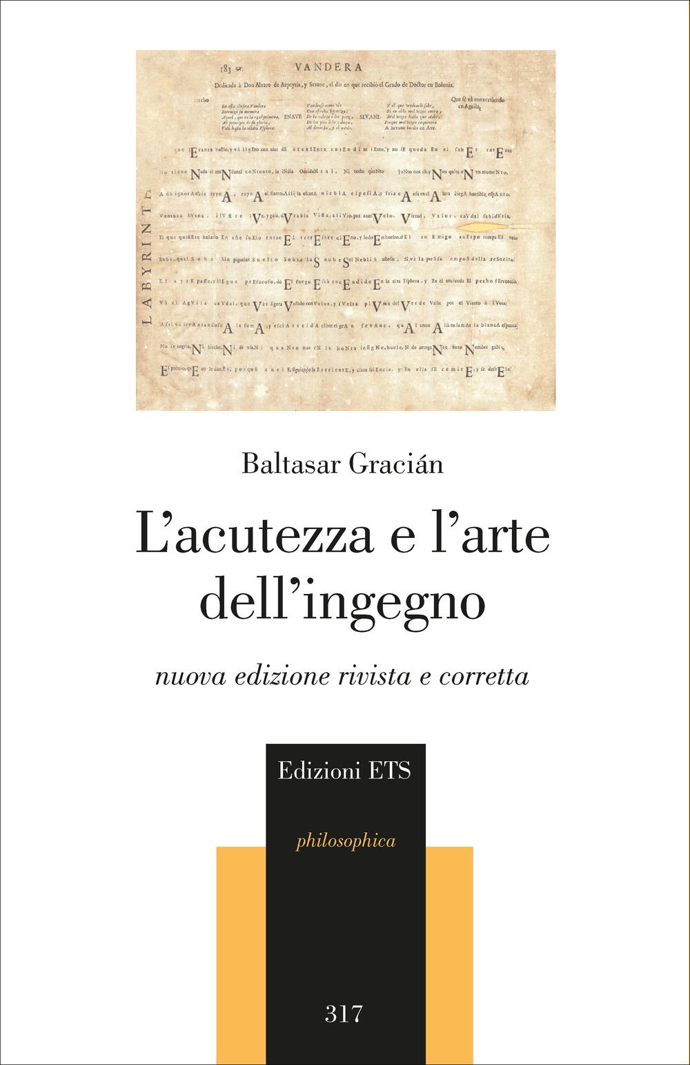 Vorderes Coverbild L' acutezza e l'arte dell'ingegno