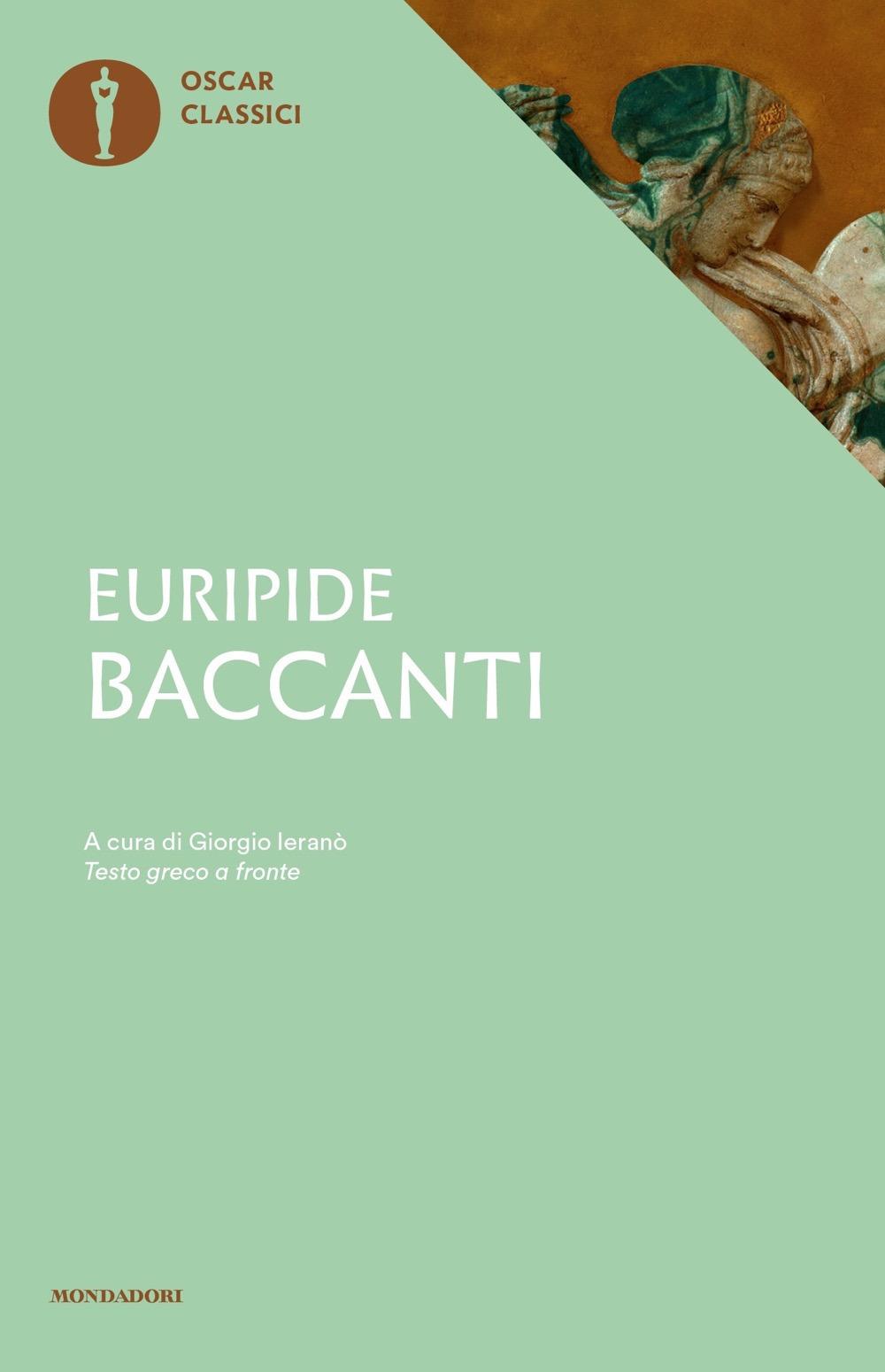 Vorderes Coverbild Baccanti. Testo greco a fronte