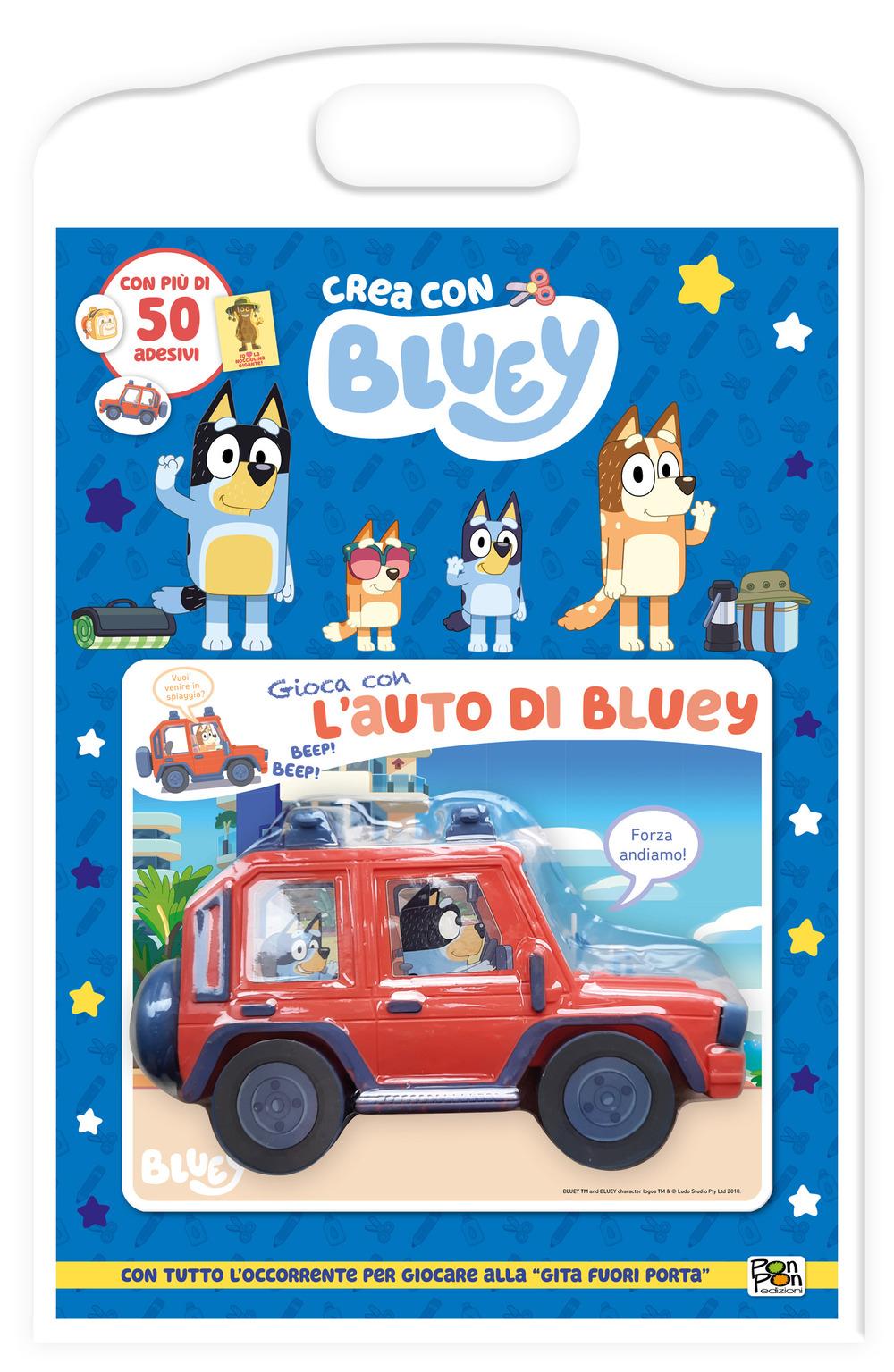 Vorderes Coverbild Gioca con l'auto di Bluey. Crea con Bluey
