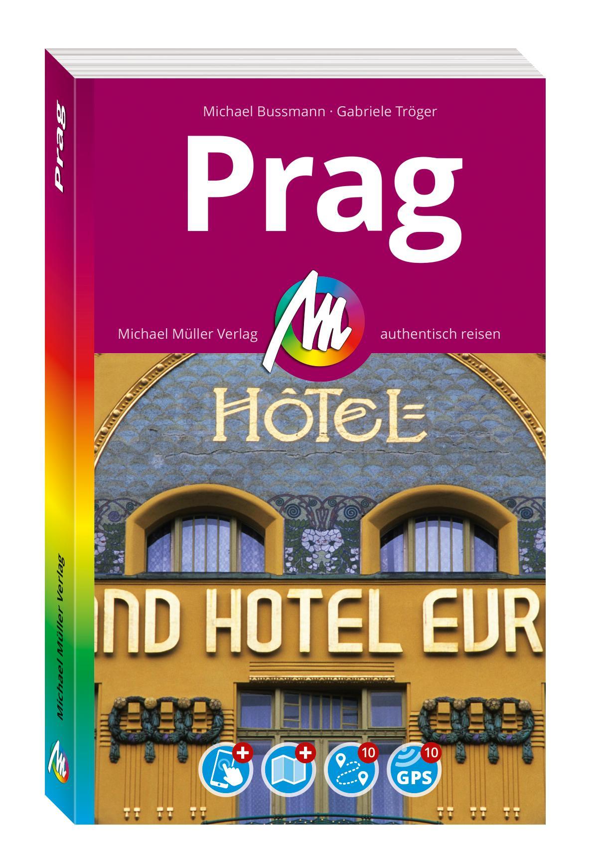Vorderes Coverbild MICHAEL MÜLLER REISEFÜHRER Prag MM-City