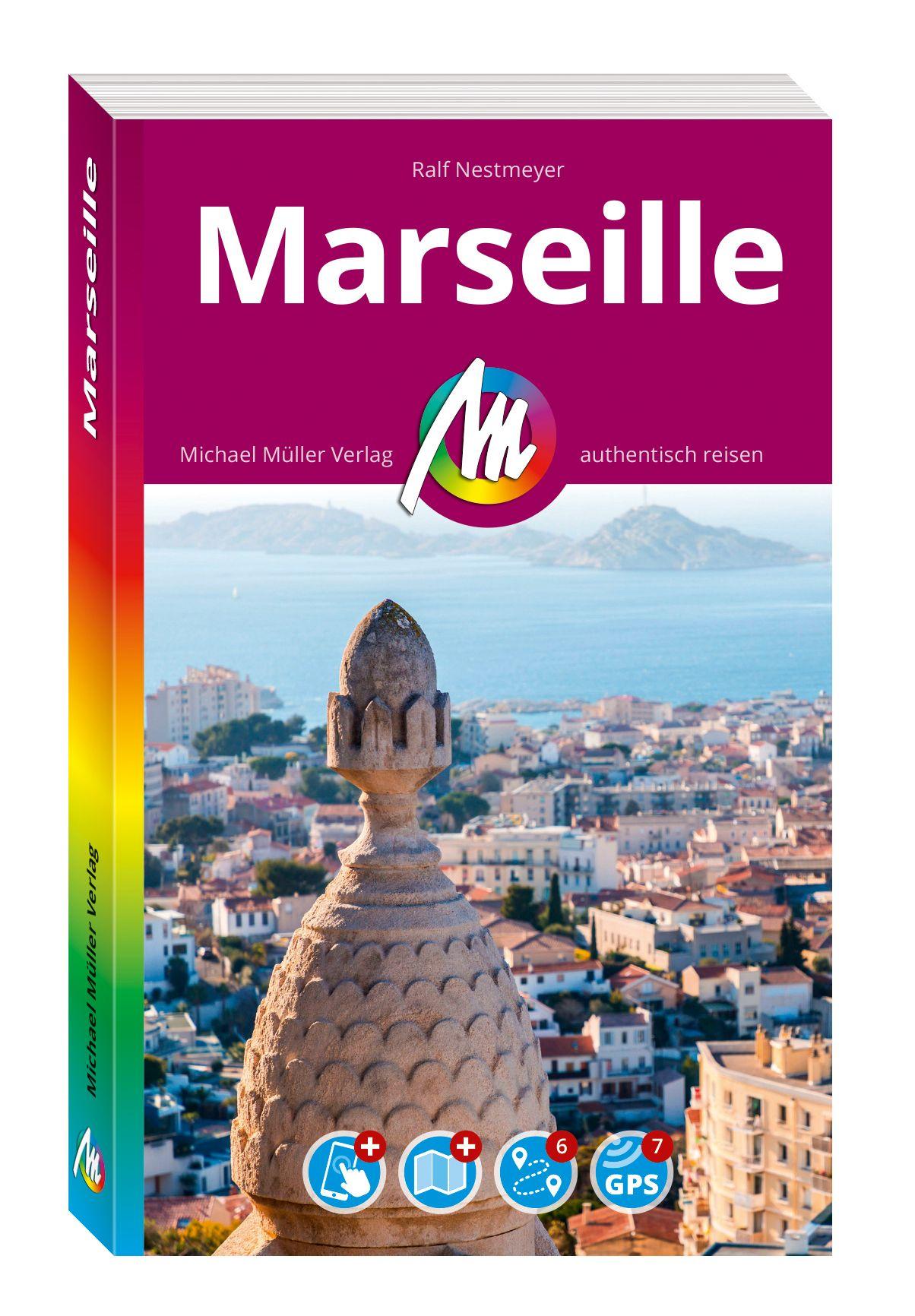 Vorderes Coverbild MICHAEL MÜLLER REISEFÜHRER Marseille MM-City