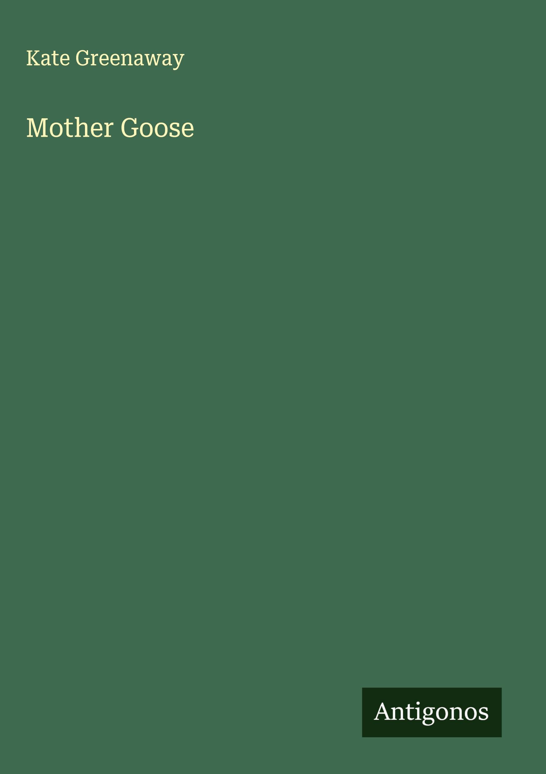 Vorderes Coverbild Mother Goose