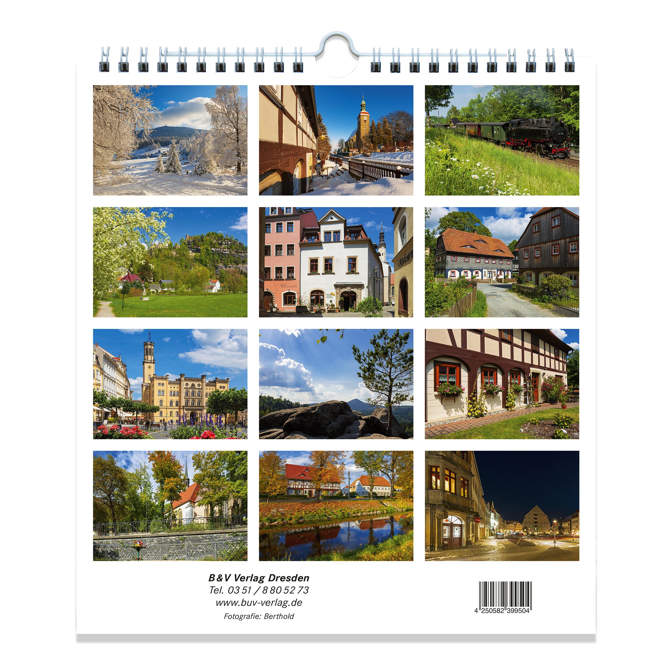 Beispielinhalt (Bild) Kalender Zittau 2026 - Tor zum Zittauer Gebirge