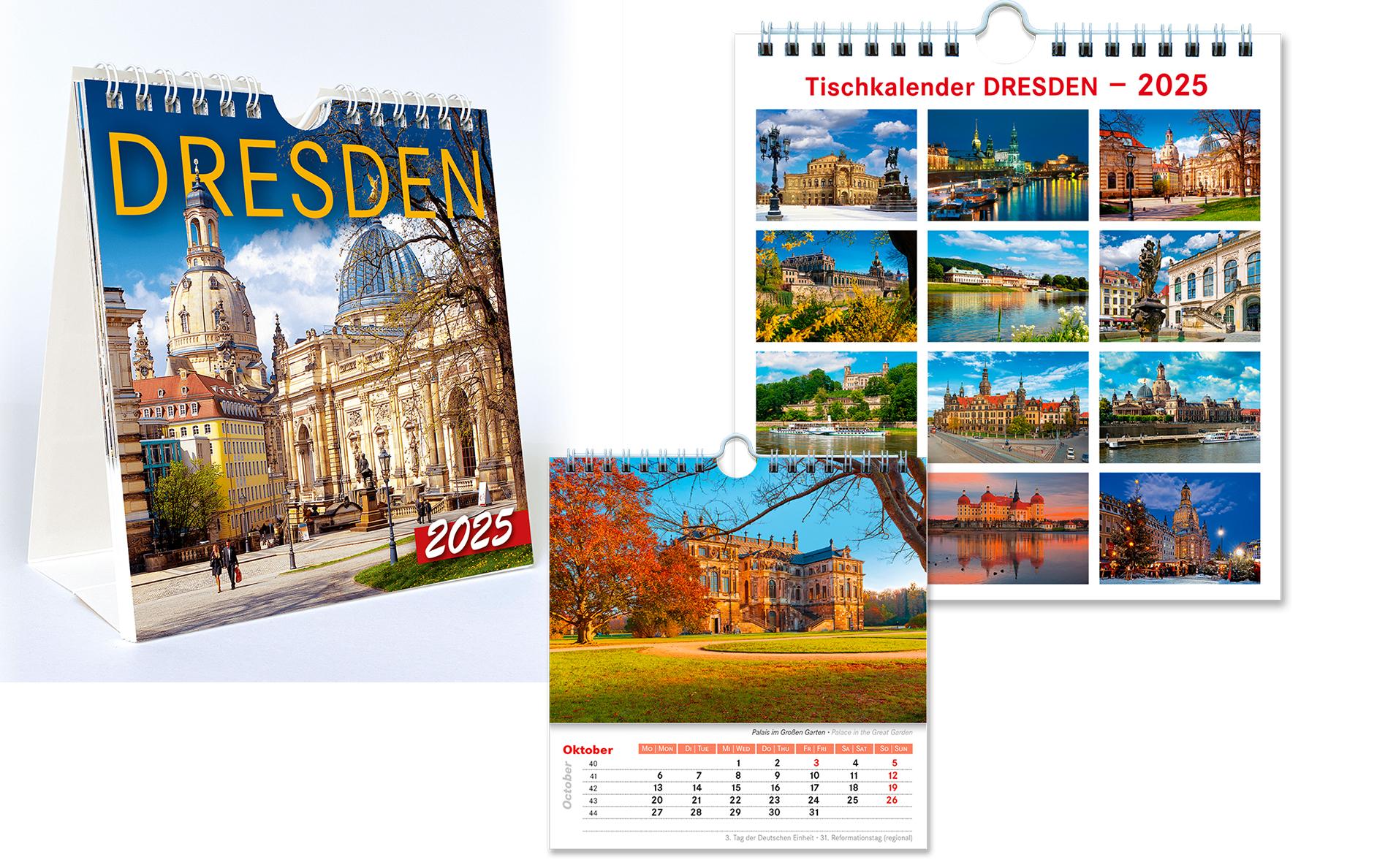 Beispielinhalt (Bild) Kalender Dresden 2026