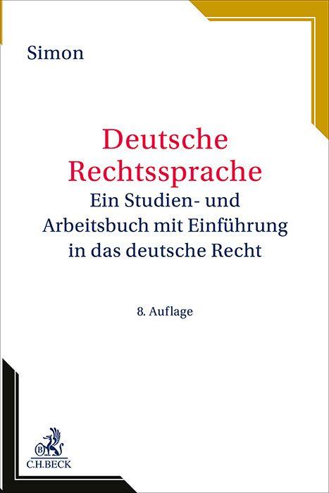 Vorderes Coverbild Deutsche Rechtssprache