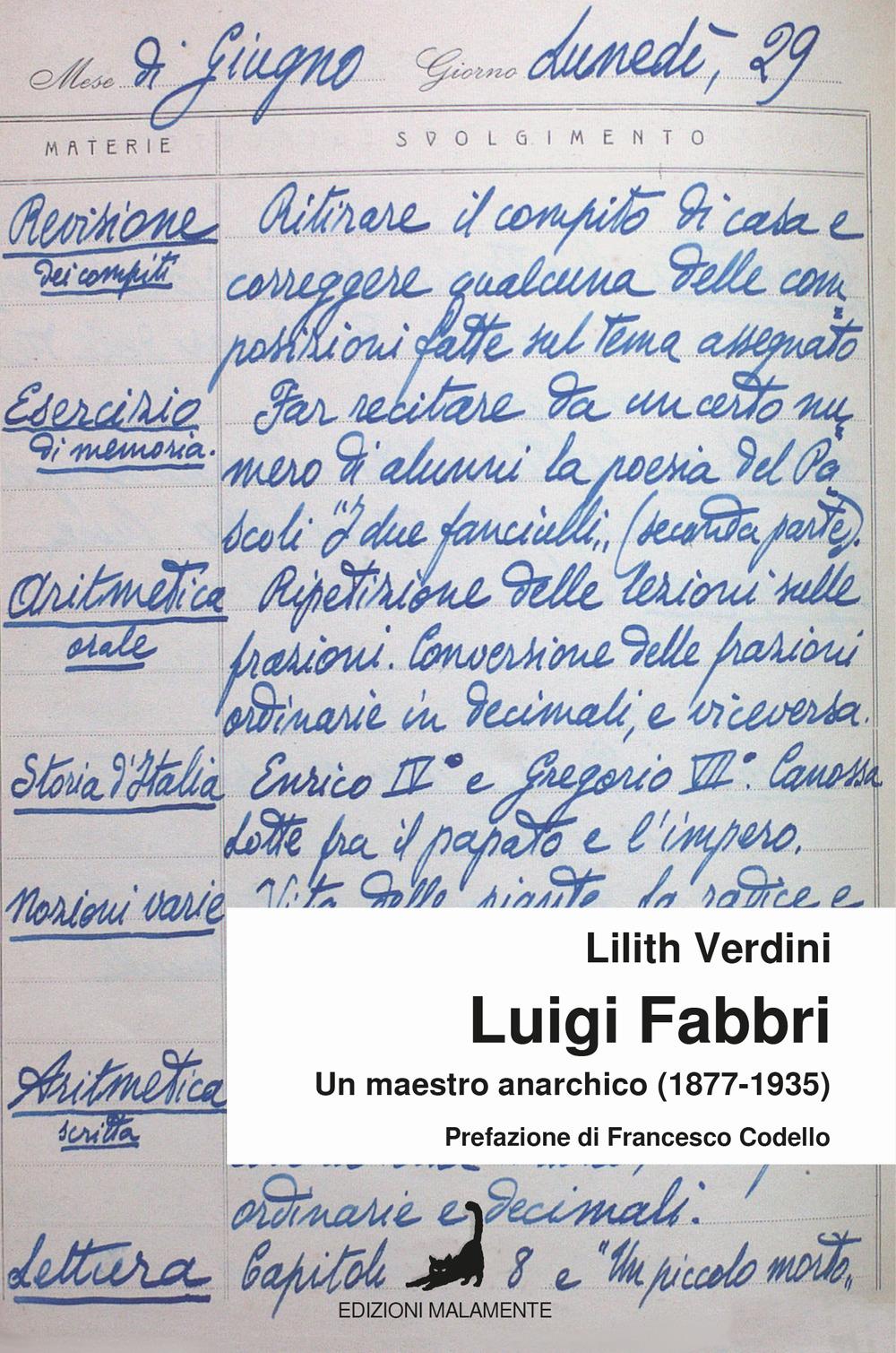 Vorderes Coverbild Luigi Fabbri. Un maestro anarchico (1877-1935)