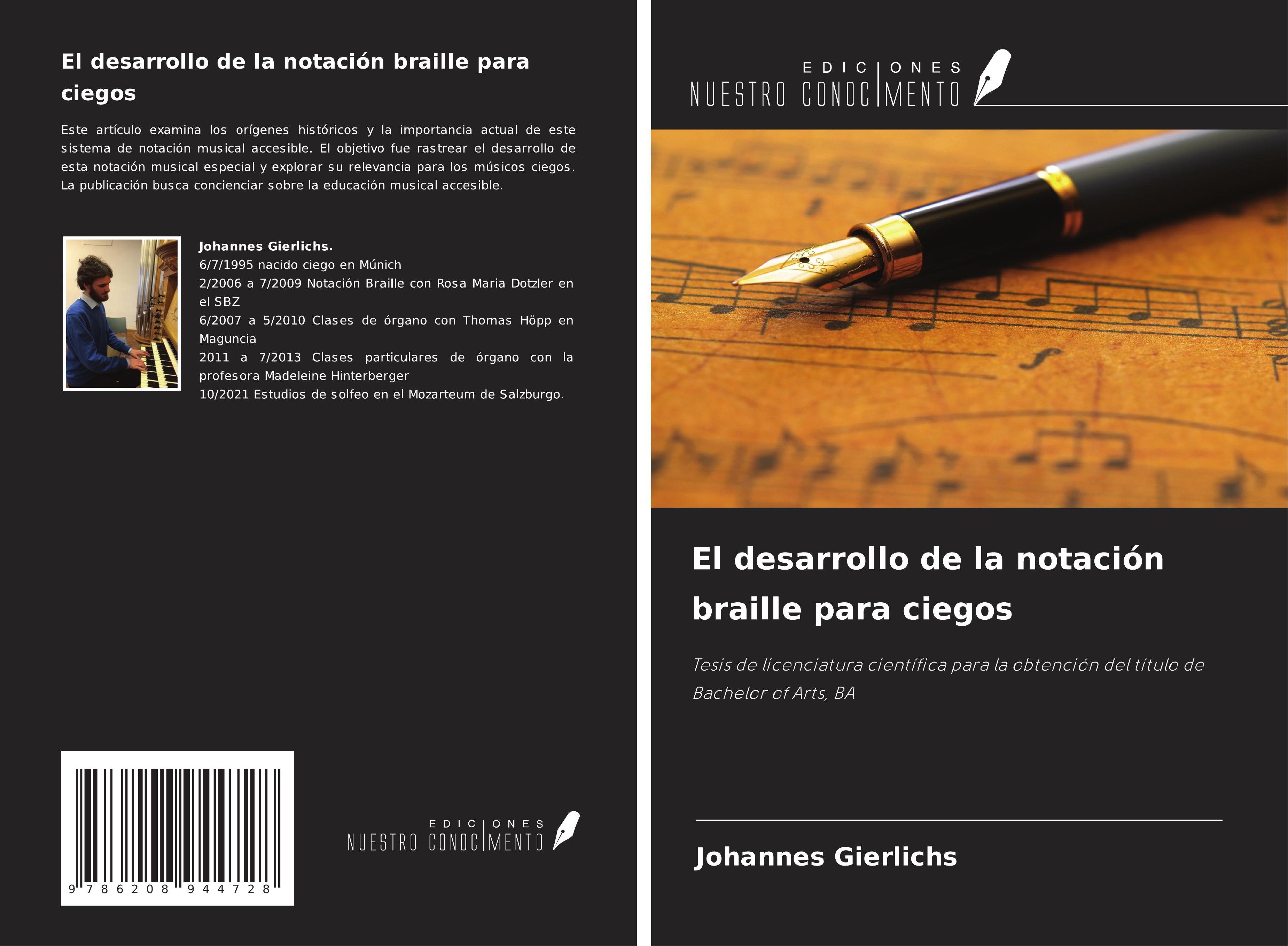 Vorderes Coverbild El desarrollo de la notación braille para ciegos