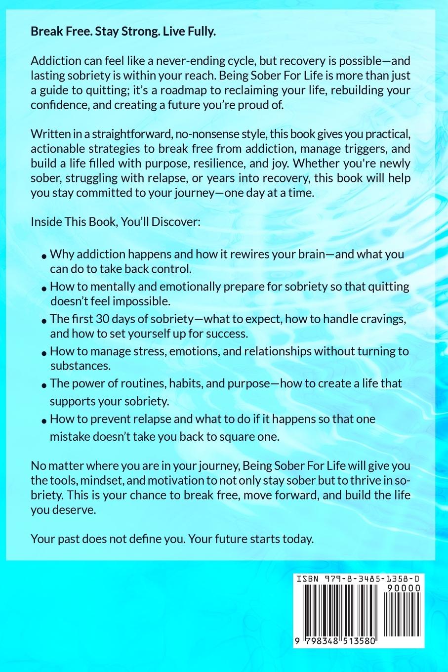 Rückseitencover Being Sober For Life
