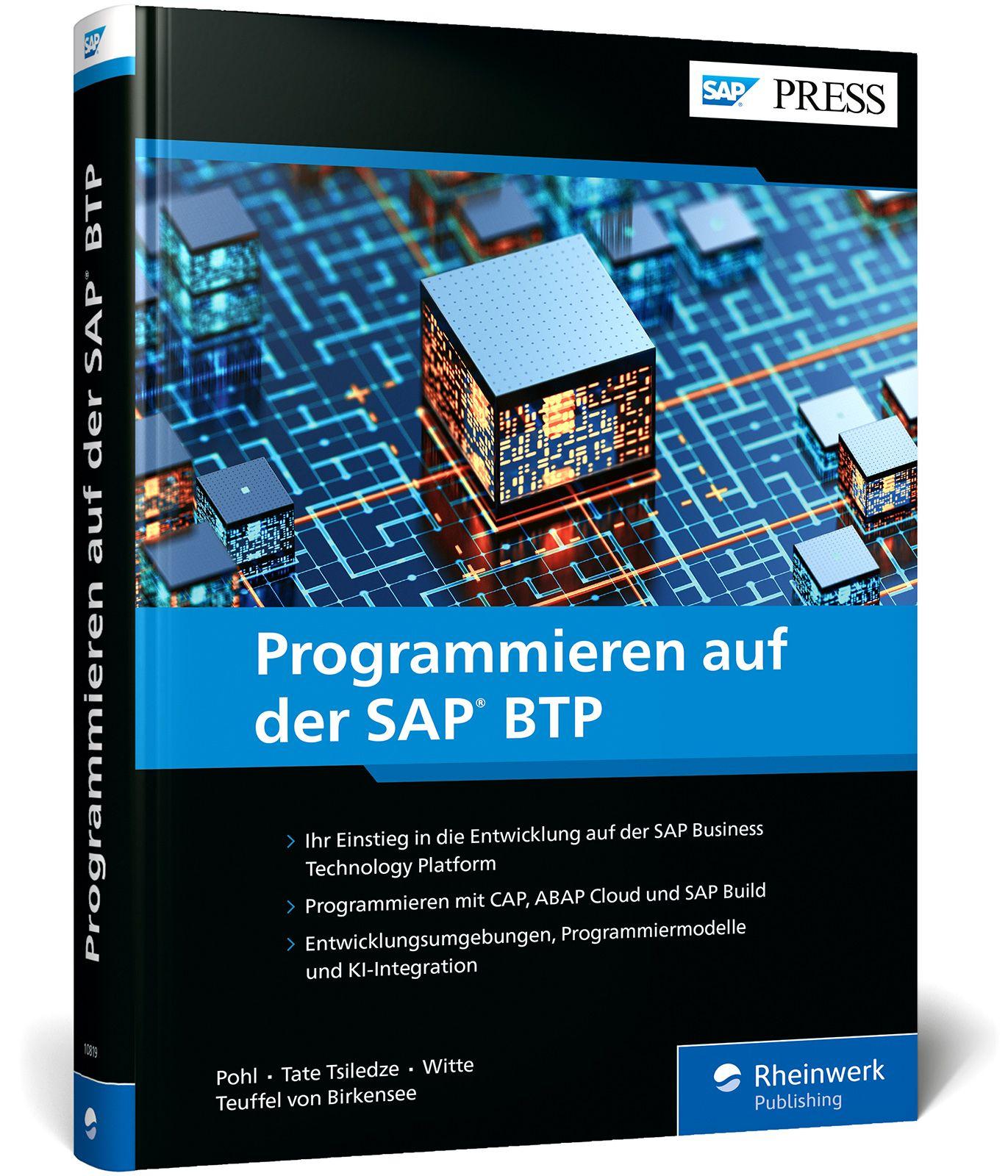 Vorderes Coverbild Programmieren auf der SAP BTP