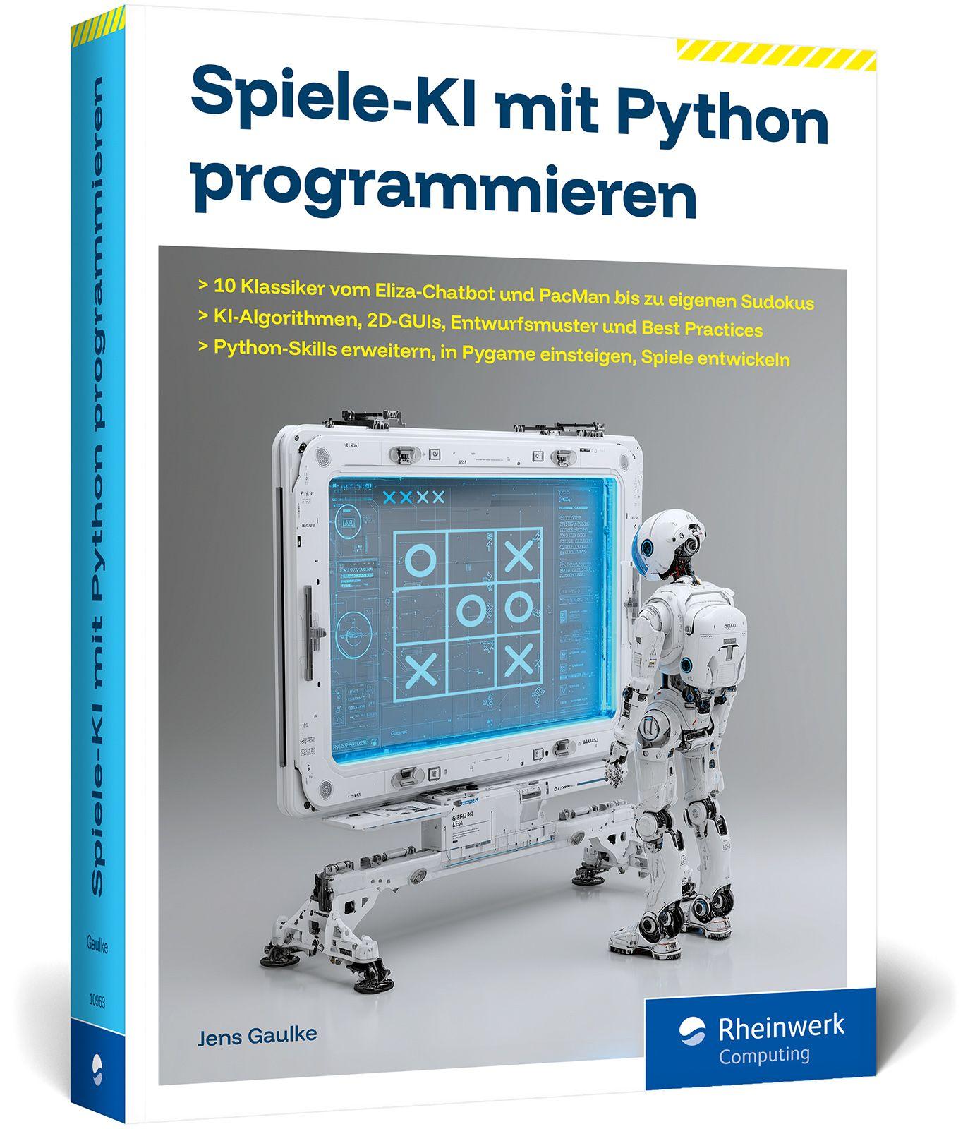Vorderes Coverbild Spiele-KI mit Python programmieren