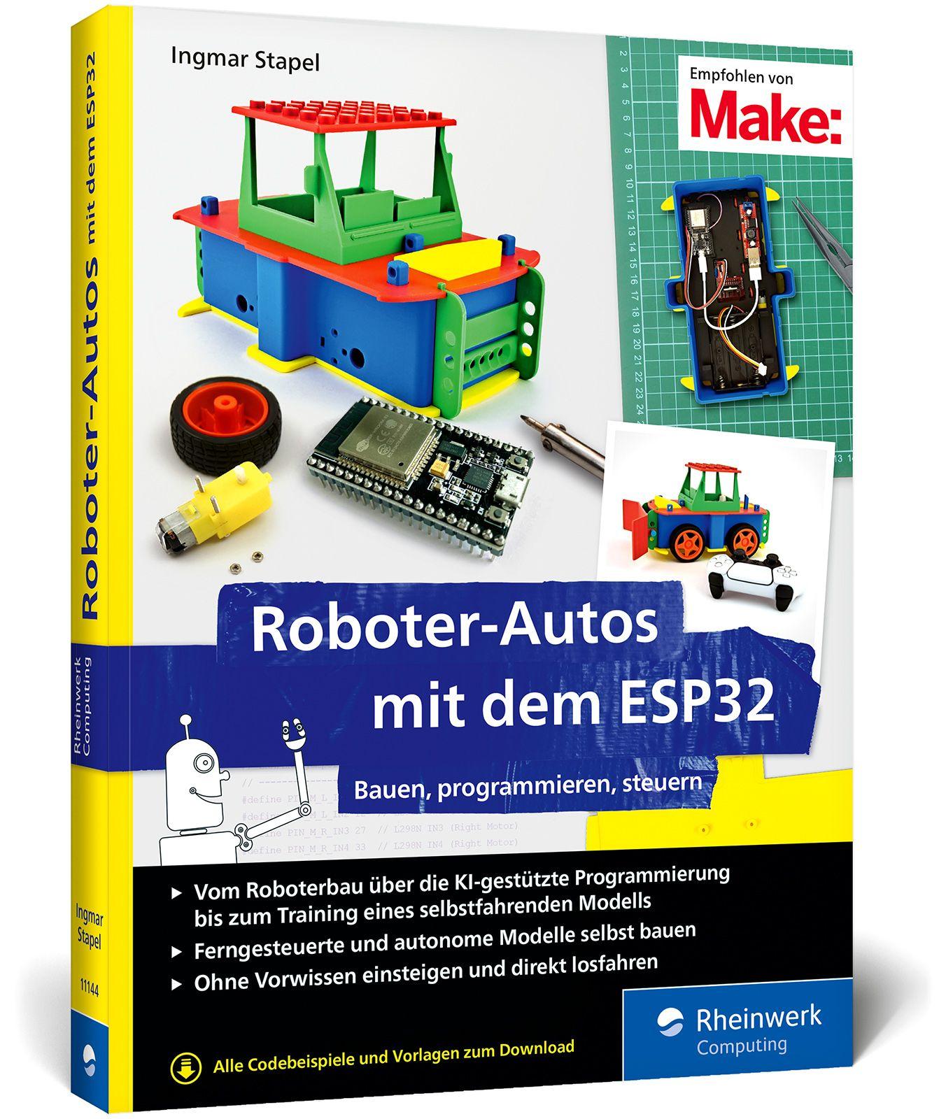 Vorderes Coverbild Roboter-Autos mit dem ESP32