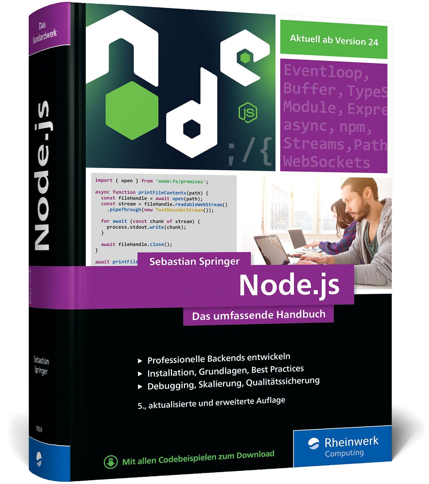 Vorderes Coverbild Node.js