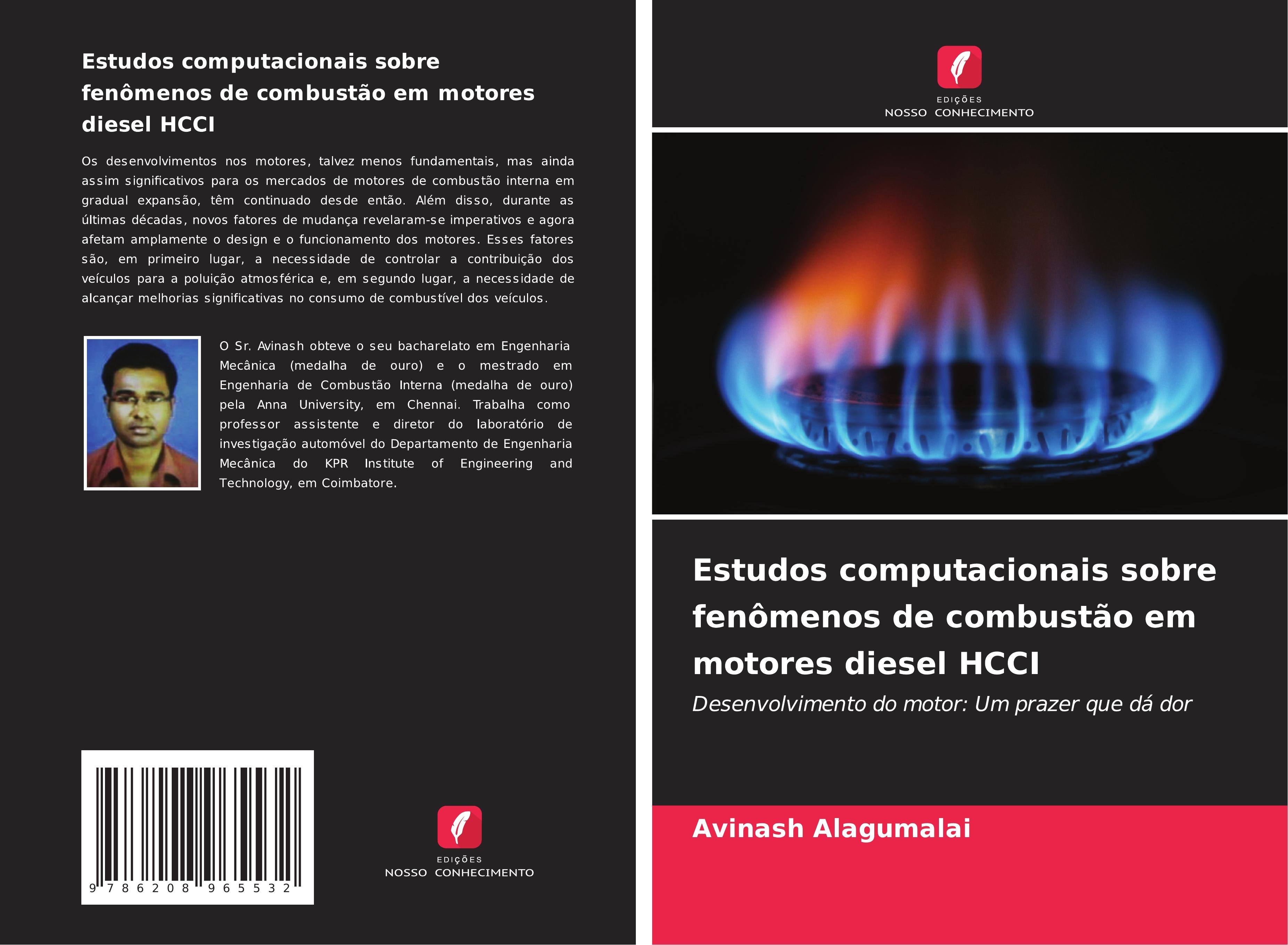 Vorderes Coverbild Estudos computacionais sobre fenômenos de combustão em motores diesel HCCI