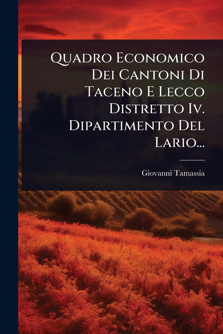 Vorderes Coverbild Quadro Economico Dei Cantoni Di Taceno E Lecco Distretto Iv. Dipartimento Del Lario...
