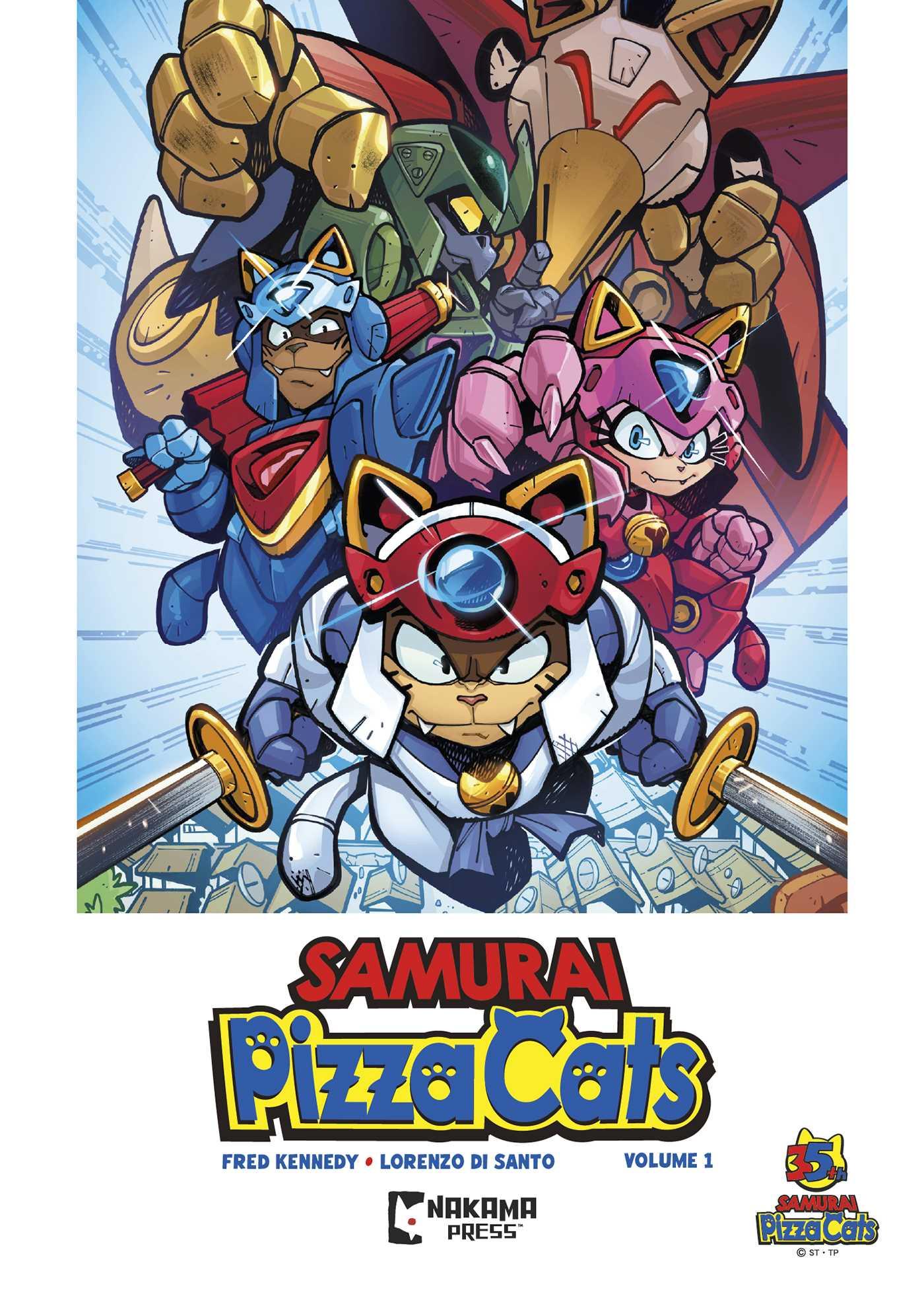 Vorderes Coverbild Samurai Pizza Cats Vol. 1
