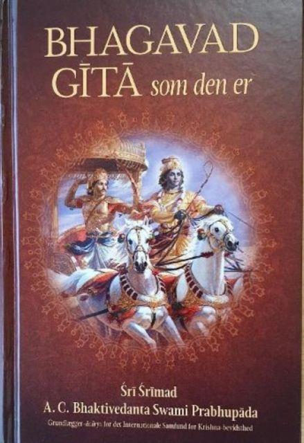 Vorderes Coverbild Bhagavad Gita Som Den Er [Danish Language]
