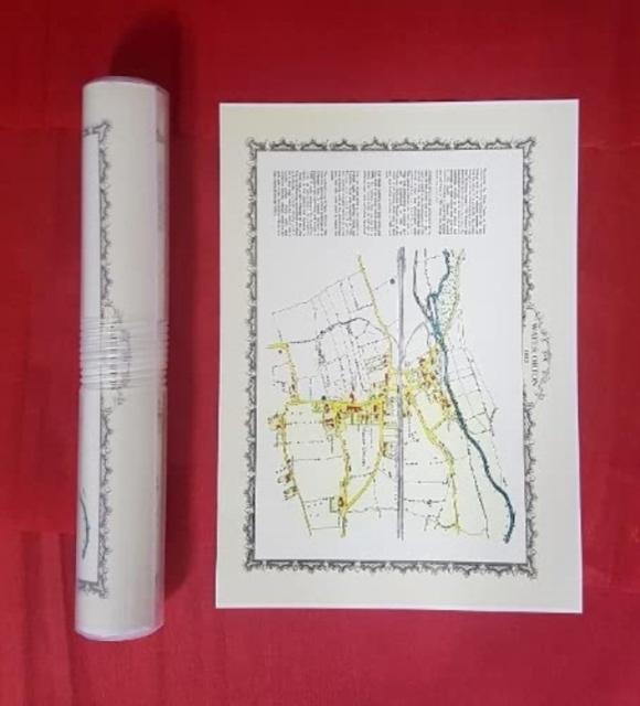 Vorderes Coverbild Water Orton 1882 - Old Map Supplied Rolled in a Clear Two Part Screw Presentation Tube - Print Size 45cm x 32cm