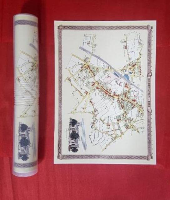 Vorderes Coverbild Erdington Village 1884 - Old Map Supplied Rolled in a Clear Two Part Presentation Tube - Print Size 45cm x 32cm