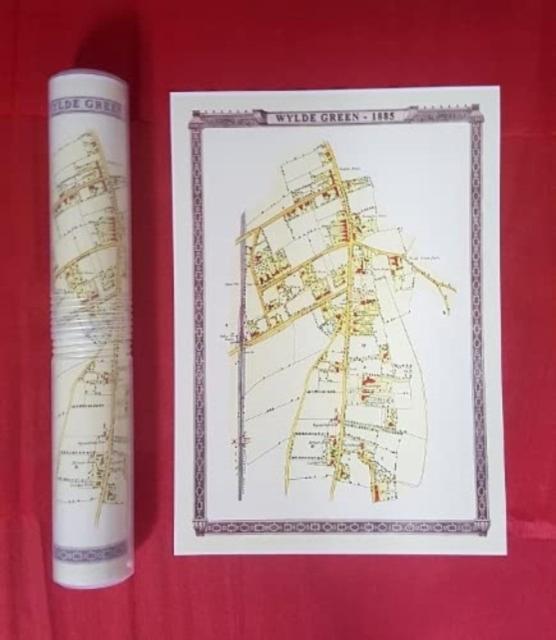 Vorderes Coverbild Wylde Green 1885 - Old Map Supplied Rolled in a Clear Two Part Screw Presentation Tube - Print Size 45cm x 32cm