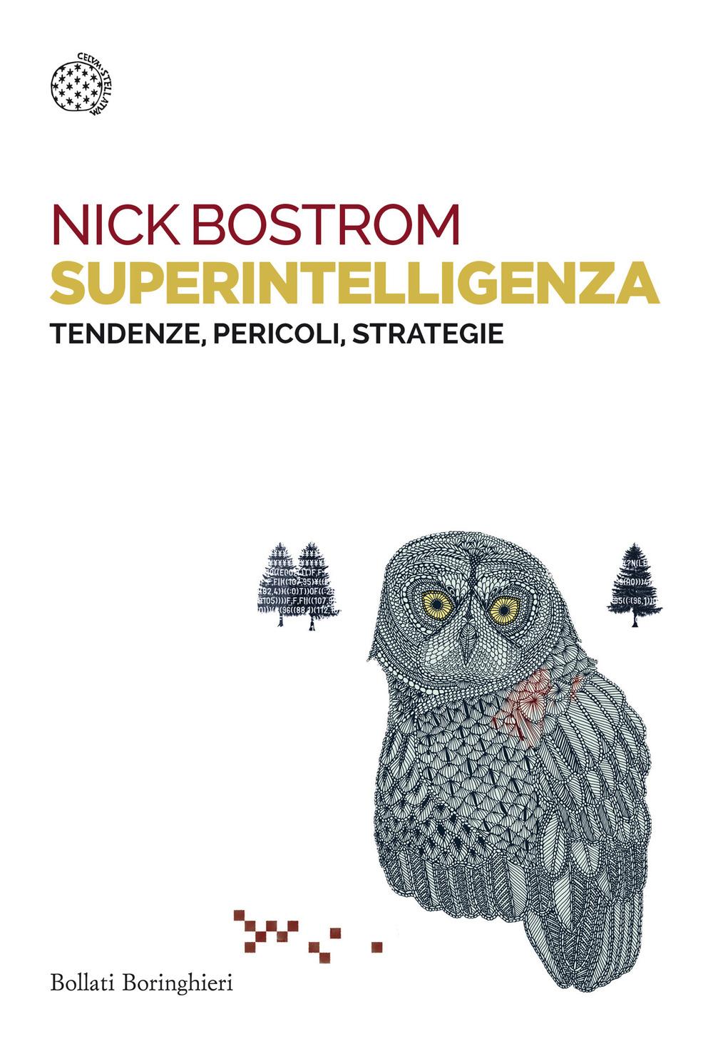 Vorderes Coverbild Superintelligenza. Tendenze, pericoli, strategie