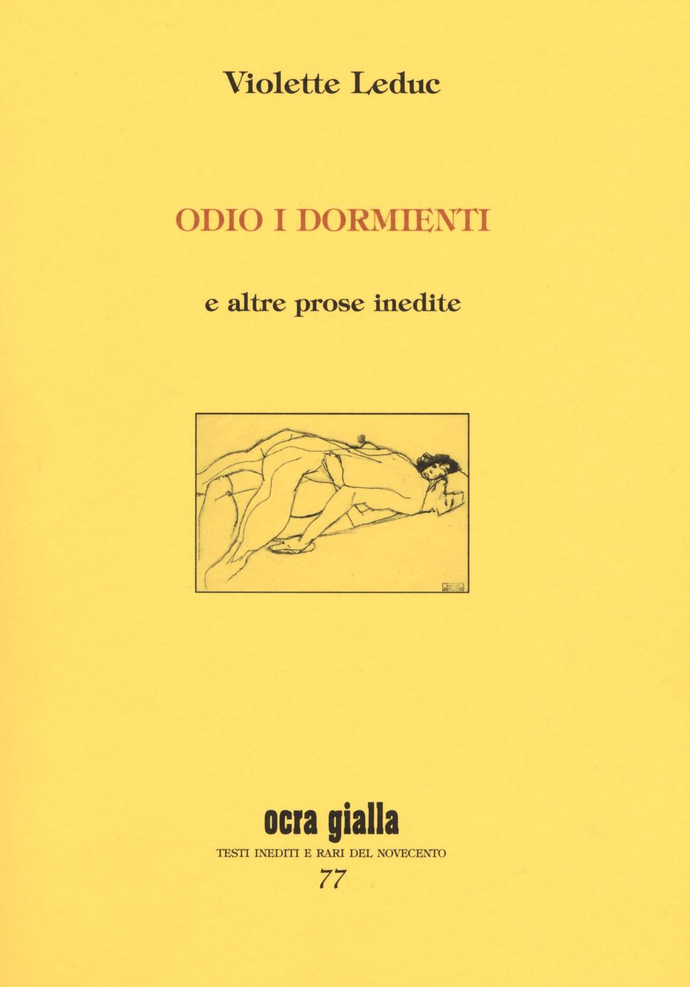 Vorderes Coverbild Odio i dormienti e altre prose inedite