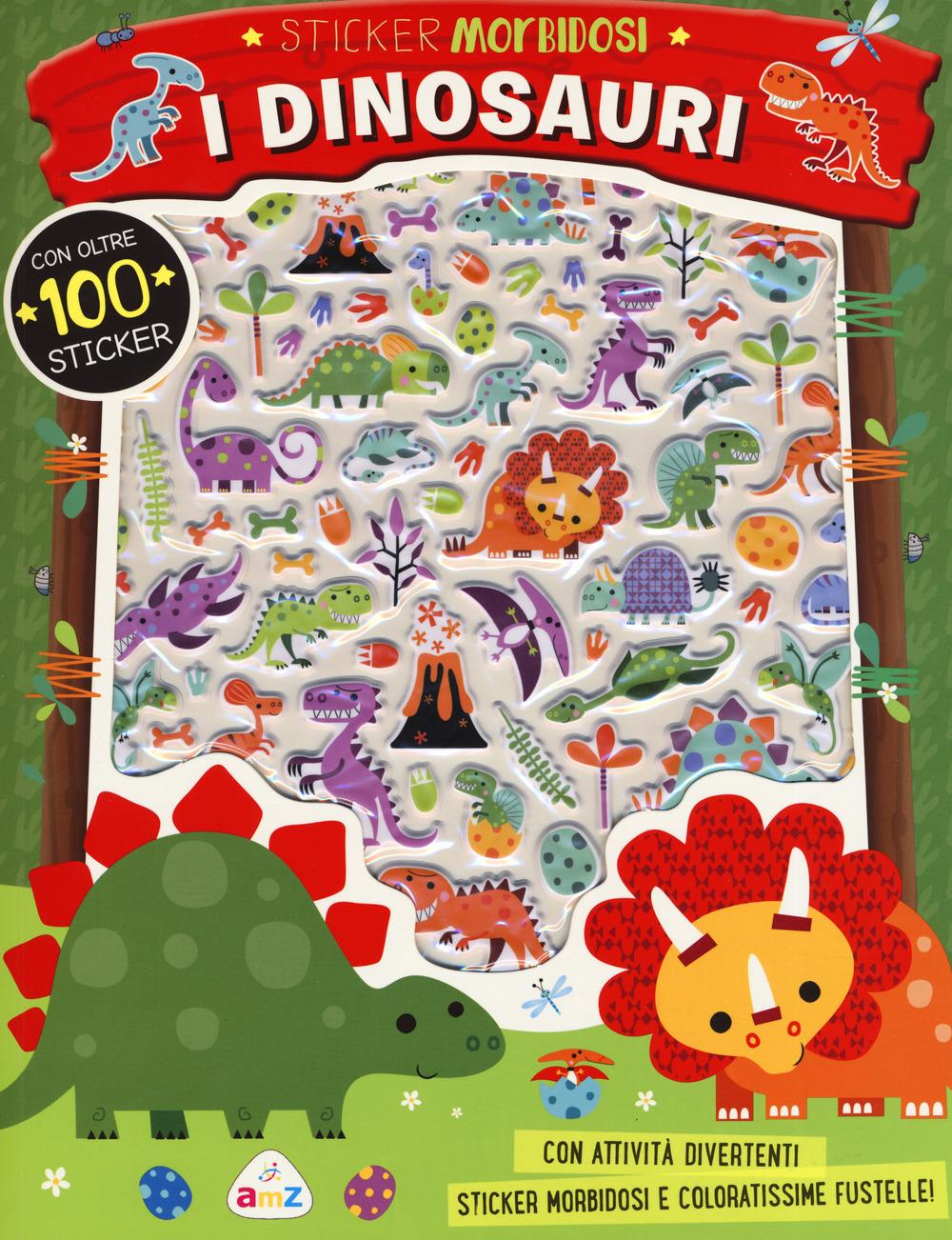 Vorderes Coverbild I dinosauri. Sticker morbidosi. Con adesivi
