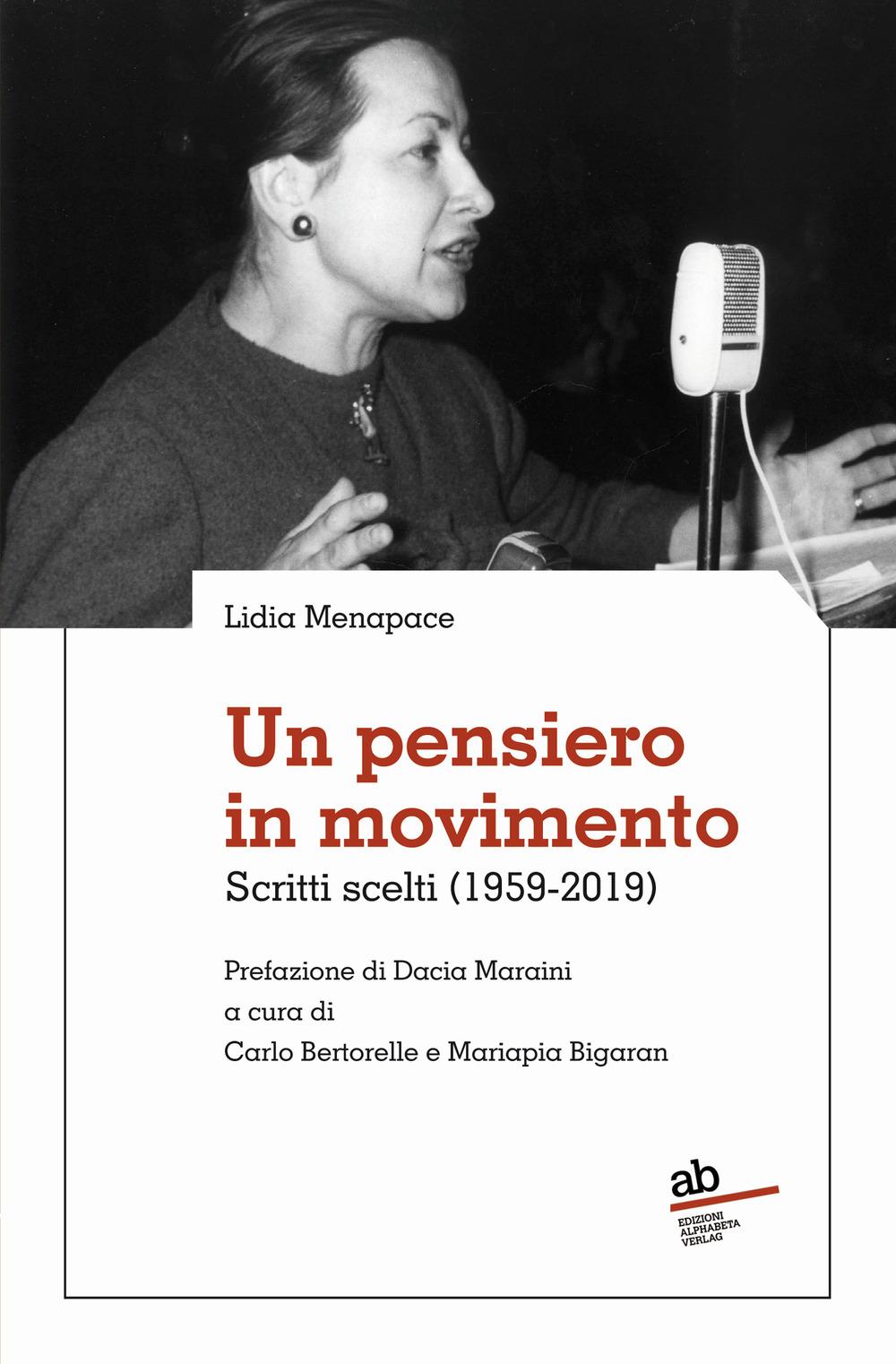 Vorderes Coverbild Un pensiero in movimento. Scritti scelti (1959-2019)