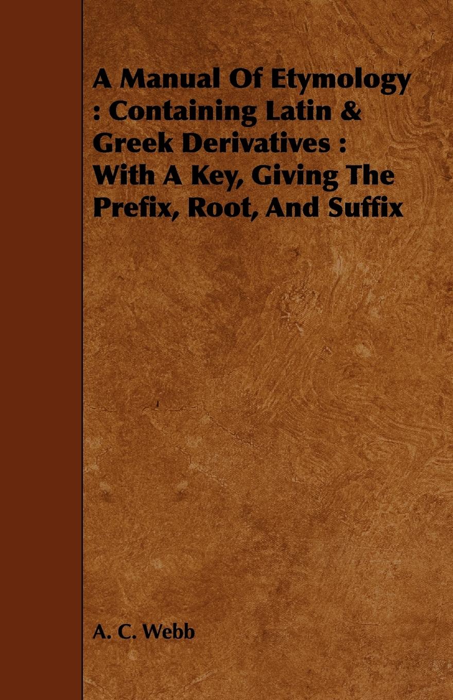 Vorderes Coverbild A Manual Of Etymology