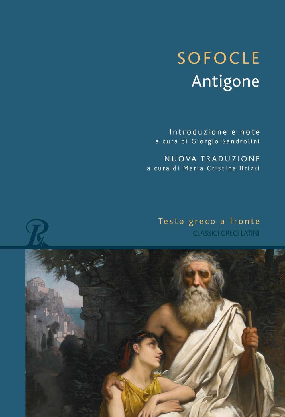 Vorderes Coverbild Antigone. Testo greco a fronte