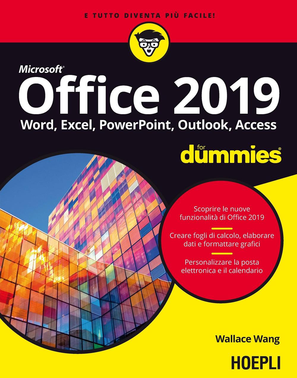 Vorderes Coverbild Office 2019 For Dummies. Word, Excel, Power Point, Outlook, Access
