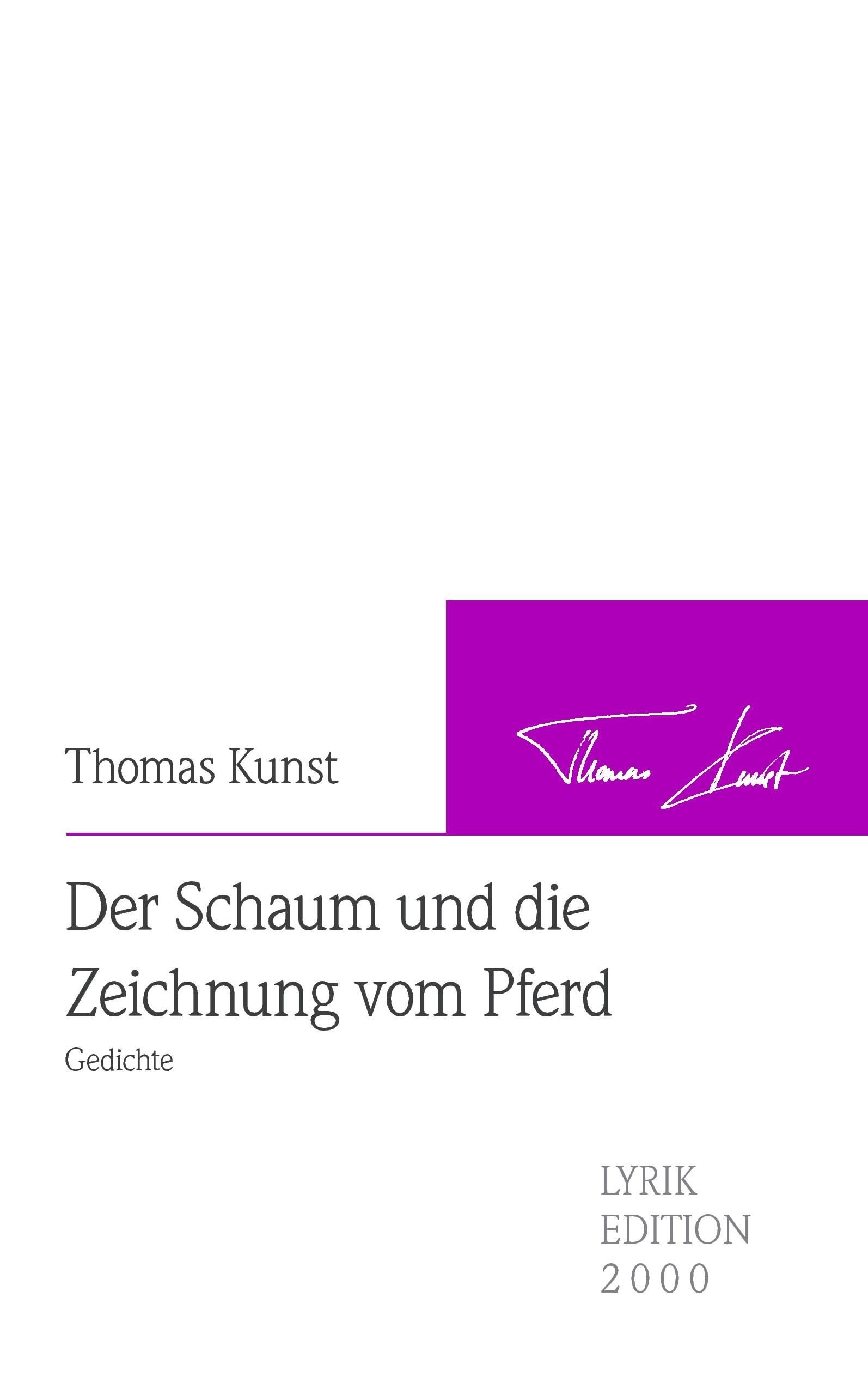 Vorderes Coverbild Der Schaum und die Zeichnung vom Pferd
